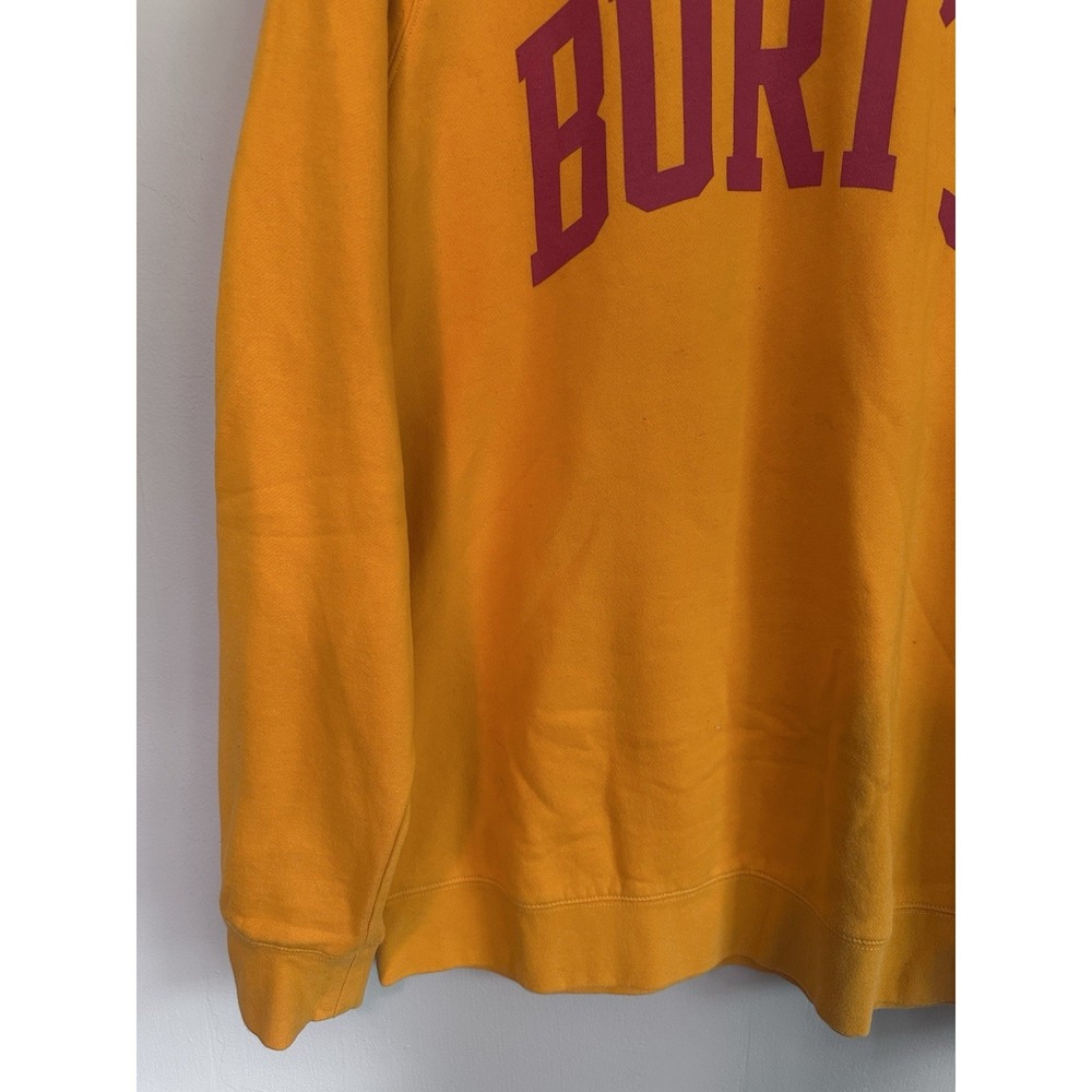 NWOT Burt's Bees Chapstick Promo XL Golden Yellow Fleece Crew Neck Sweatshirt - Picture 7 of 14